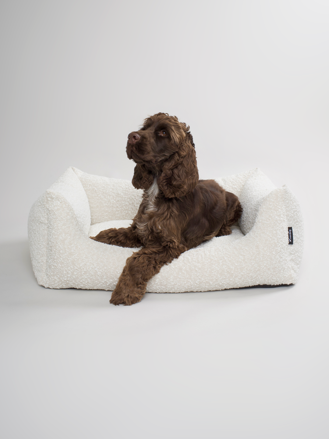 Billy Boucle Dog Bed Natural