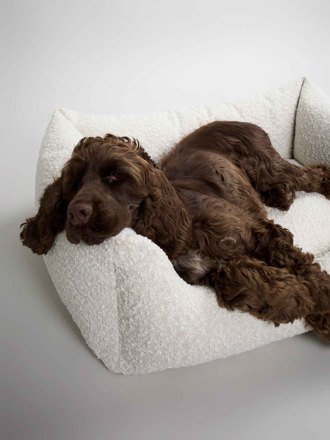 Billy Boucle Dog Bed Natural