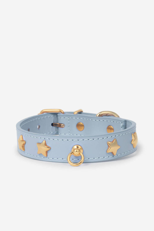 Nara necklace with sky blue studs
